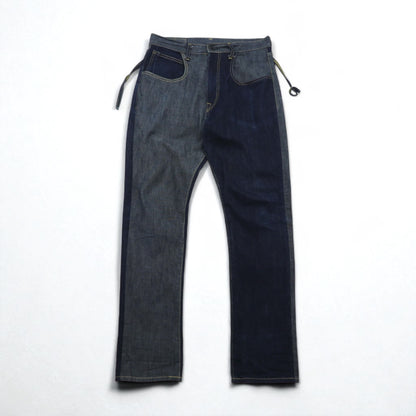 KAPITAL もったいない デニムパンツ MOTTAINAI Denim Pants ジーンズ M ツートン 牛乳パックラベル EK-682