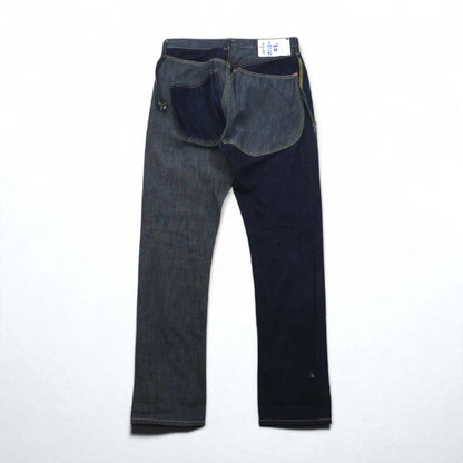 KAPITAL もったいない デニムパンツ MOTTAINAI Denim Pants ジーンズ M ツートン 牛乳パックラベル EK-682