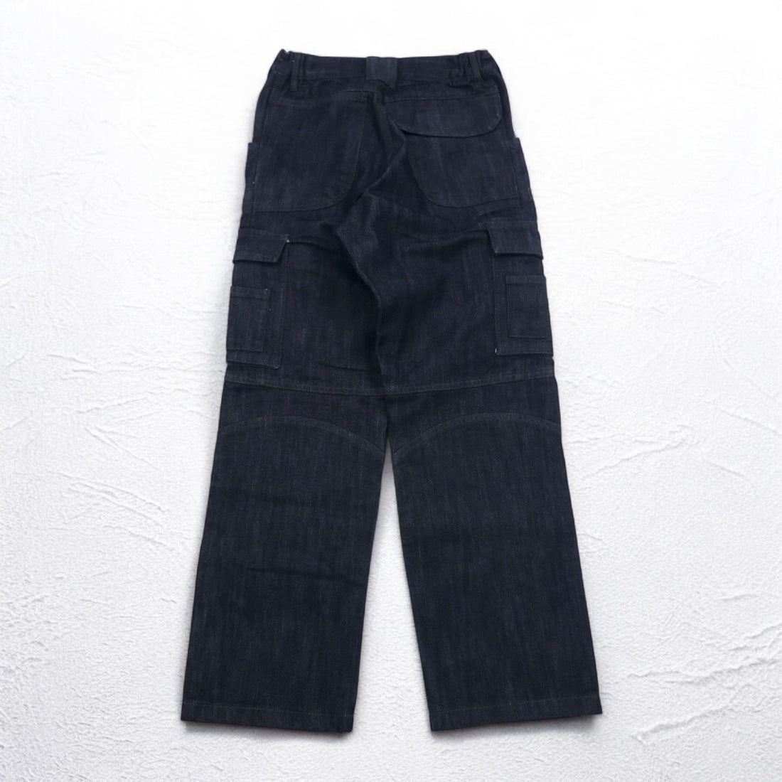 Vintage 2000s Denim Cargo Pants, WURTH MODYF brand, baggy denim cargo pants, size 32, dark indigo, unused.