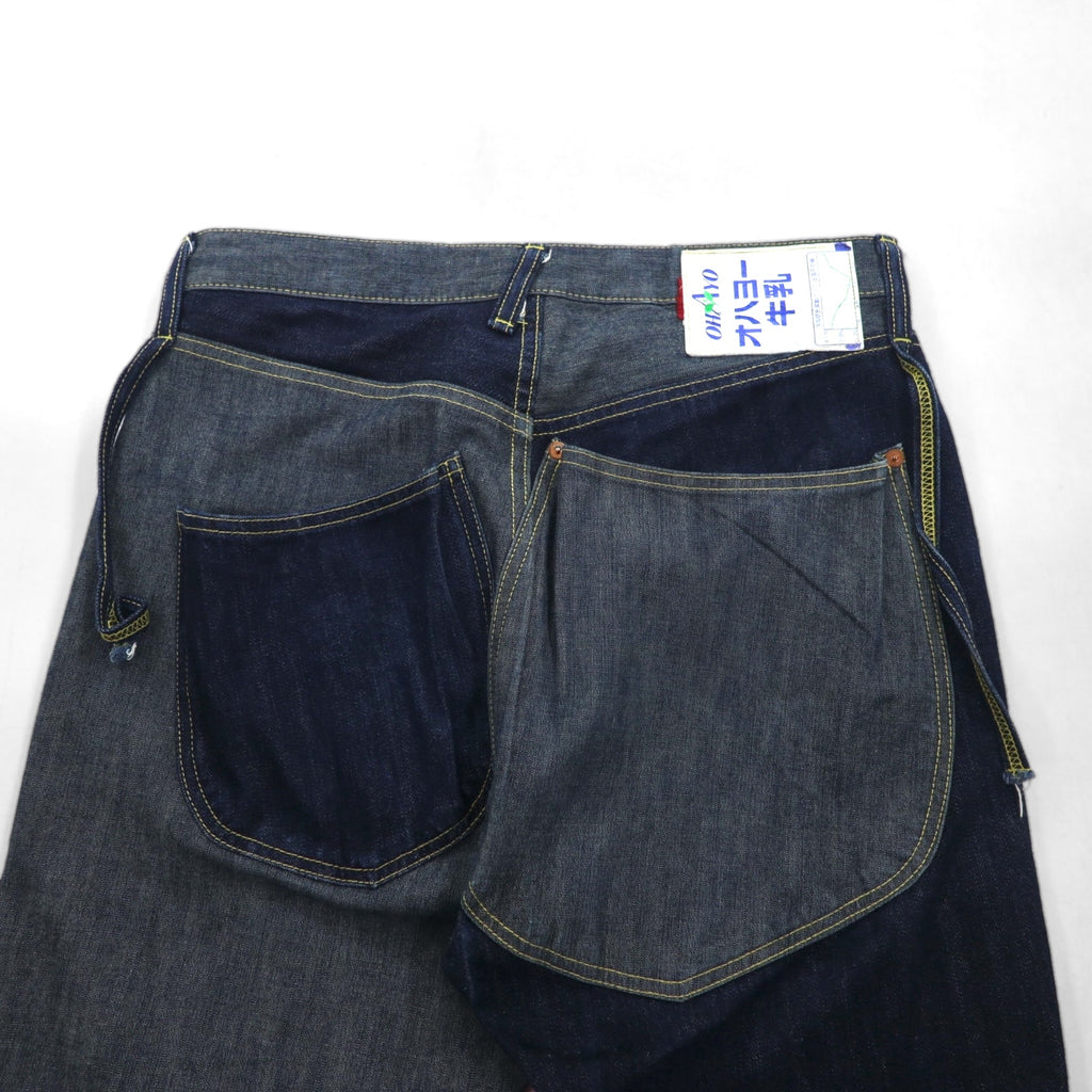 KAPITAL MOTTAINAI Denim Pants, Size M, Two-Tone, Milk Carton Label, EK-682