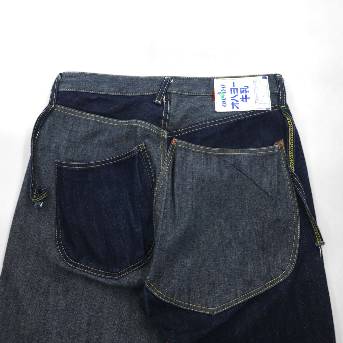 KAPITAL MOTTAINAI Denim Pants, Size M, Two-Tone, Milk Carton Label, EK-682