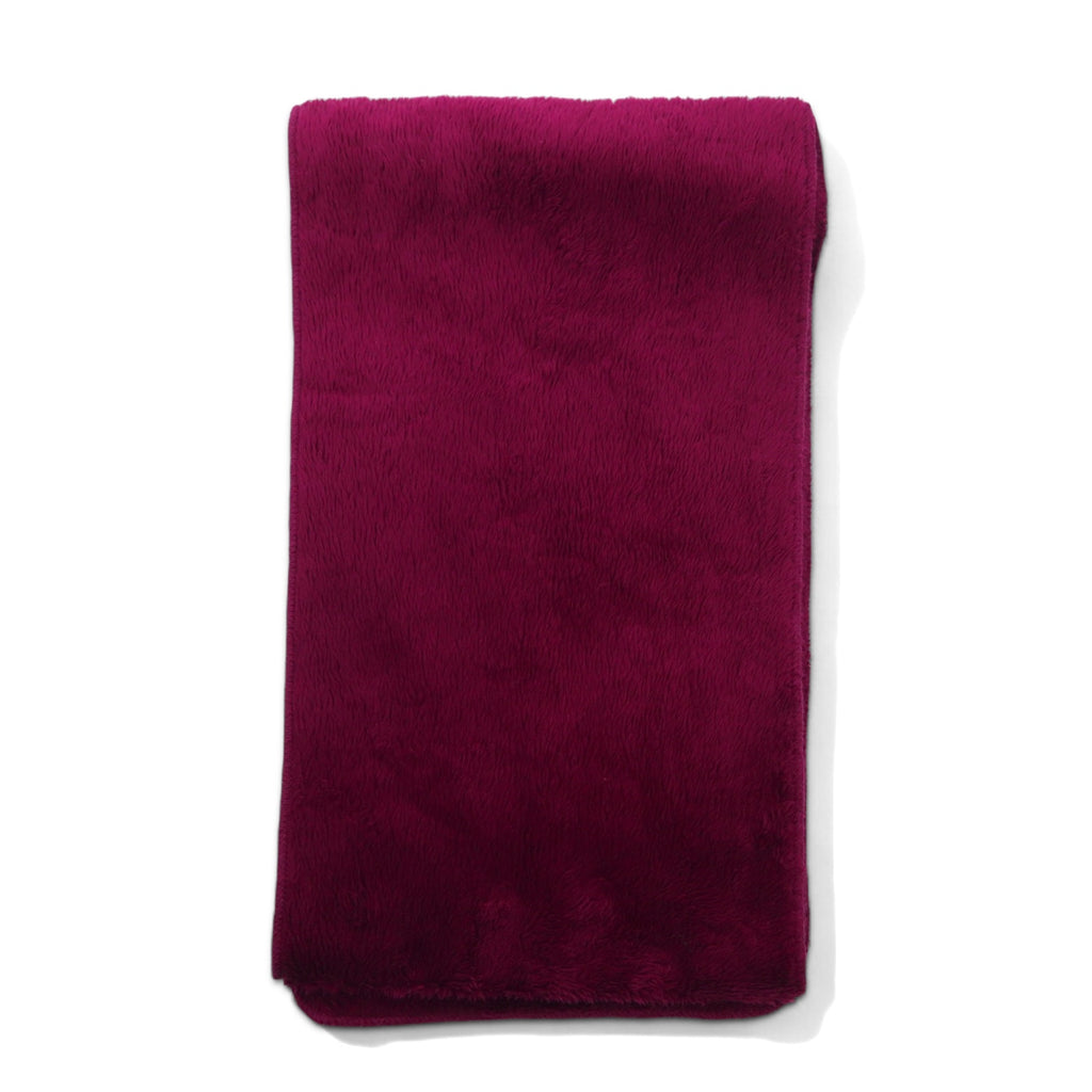 THE NORTH FACE Fleece Scarf Purple Polyester Logo Embroidery