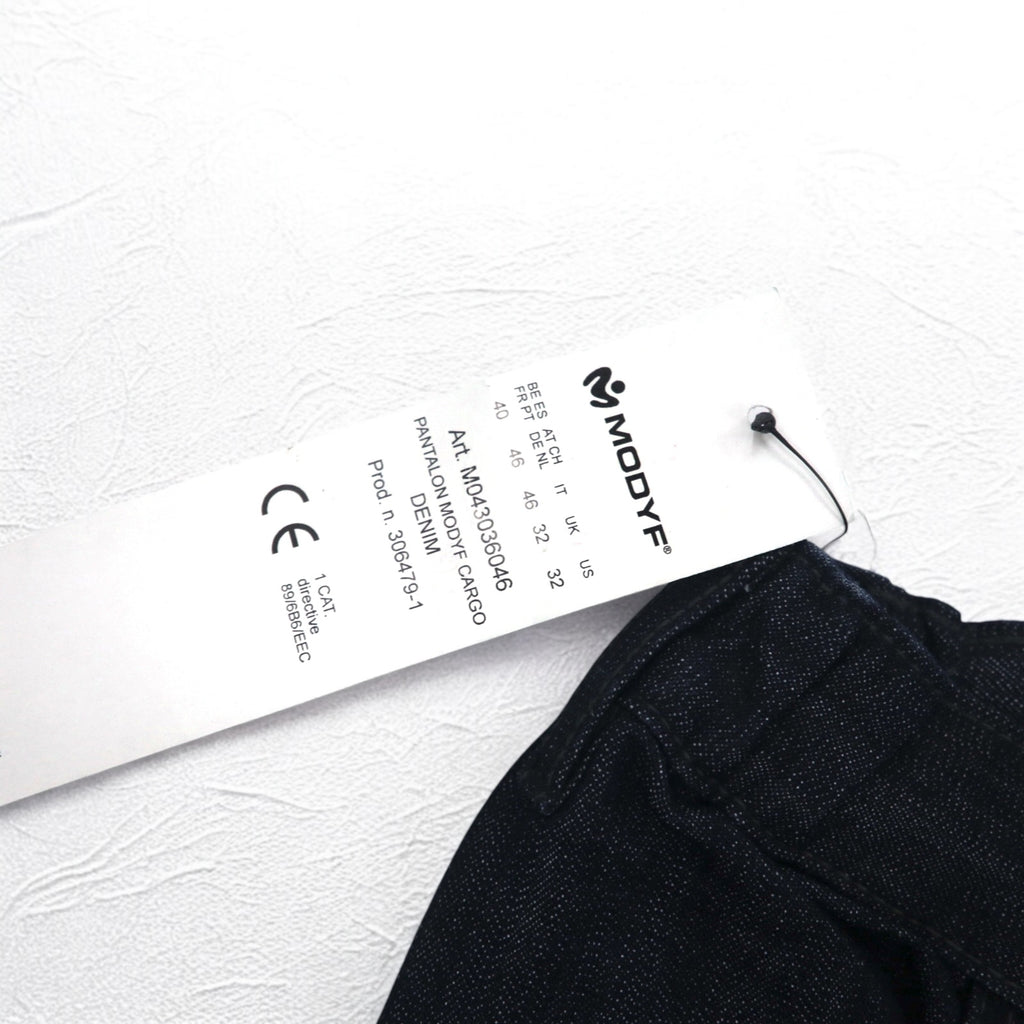 Vintage 00s Denim Cargo Pants WURTH MODYF 00年代 バギー デニム カーゴパンツ 32 ダークインディゴ 未使用品
