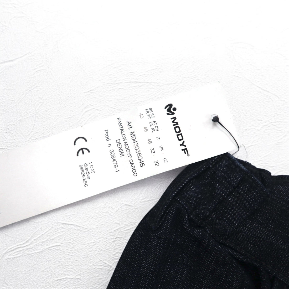 Vintage 2000s Denim Cargo Pants, WURTH MODYF brand, baggy denim cargo pants, size 32, dark indigo, unused.