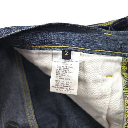 KAPITAL もったいない デニムパンツ MOTTAINAI Denim Pants ジーンズ M ツートン 牛乳パックラベル EK-682