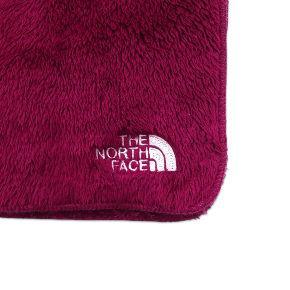 THE NORTH FACE Fleece Scarf Purple Polyester Logo Embroidery