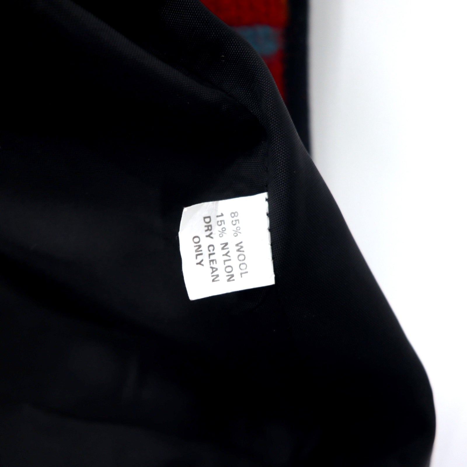 Made in USA 80s Ashley Scott Chimayo Shawl Collar Rug Jacket XL Red Native Wool Concho Button