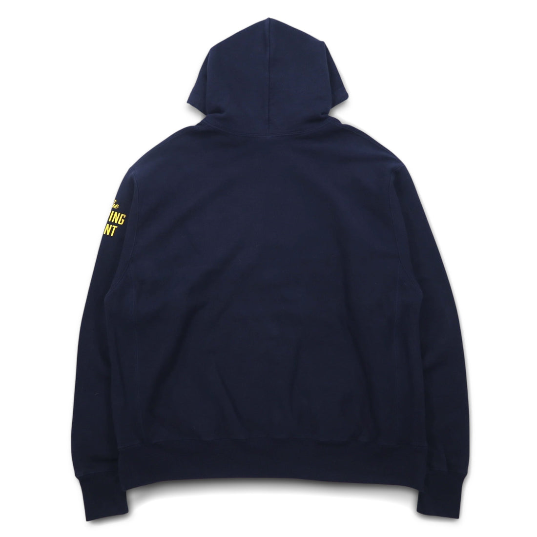 Champion Reverse Weave Pullover Hoodie, 3XL, Navy, Cotton, Fleece Lining, HOUSTON Arch Logo, Blue Single Tag, Reprint, Made in Honduras
