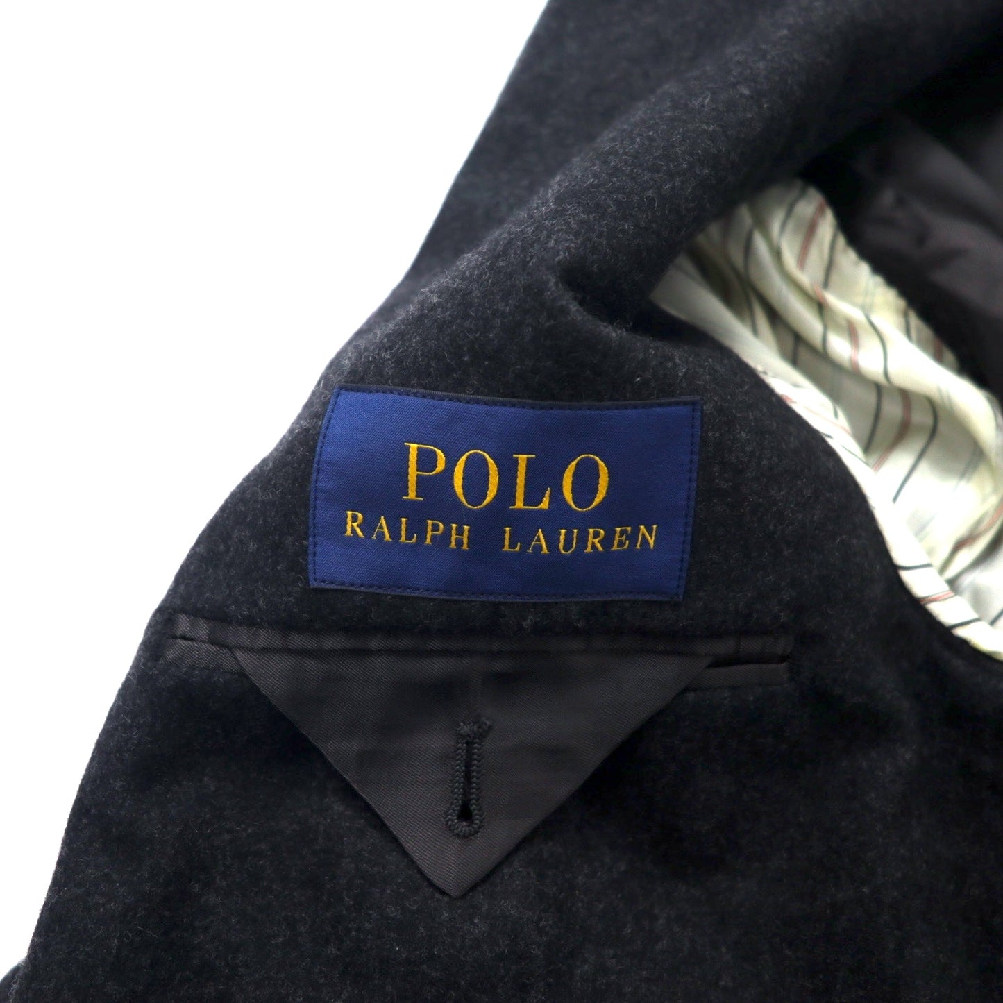 POLO RALPH LAUREN イタリア製 2B テーラードジャケット 48R グレー ウール スエードレザー エルボーパッチ MRGN 2B NT SUEDE EP