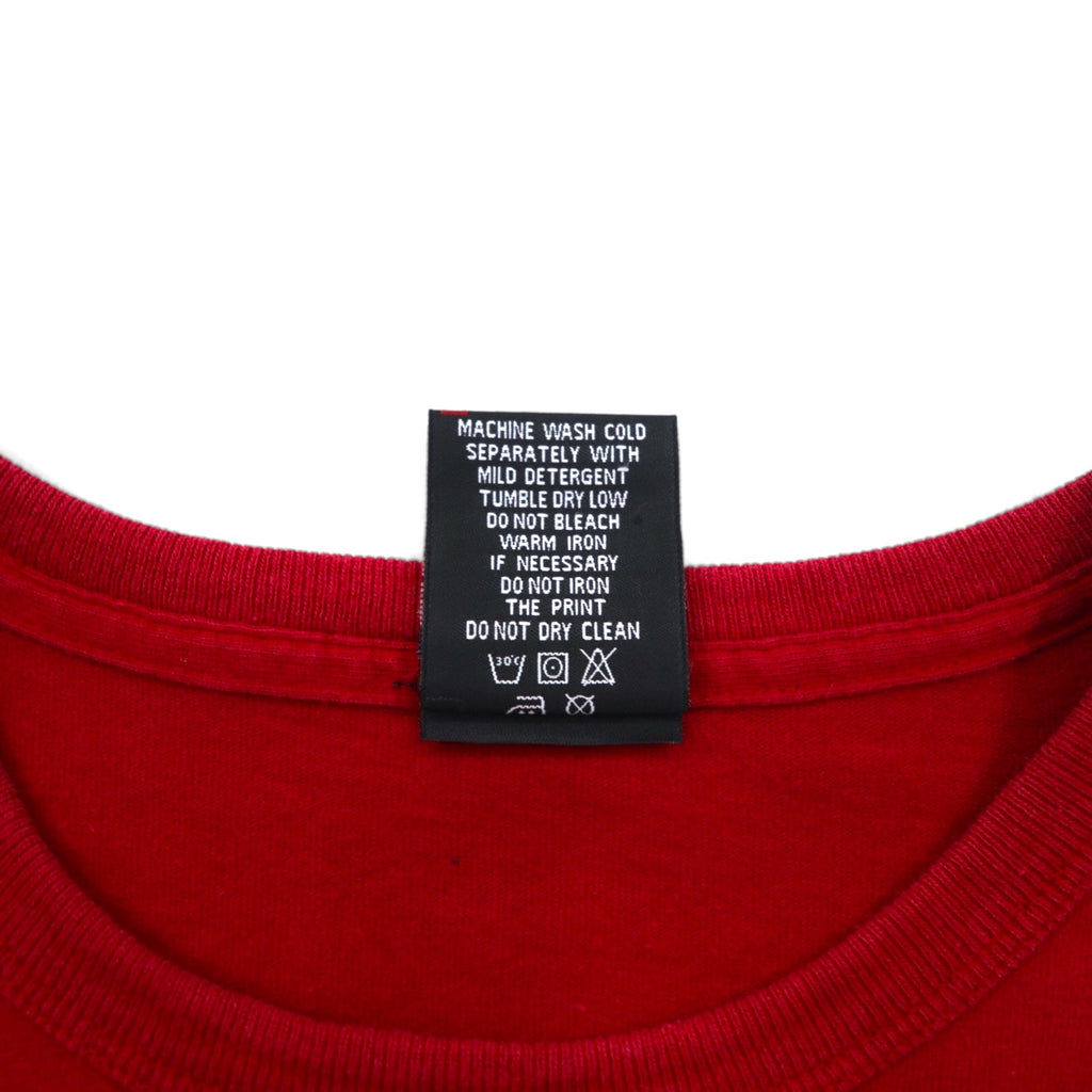 POLO JEANS COMPANY RALPH LAUREN 90年代 ツートン ドッキング Tシャツ L レッド ネイビー コットン