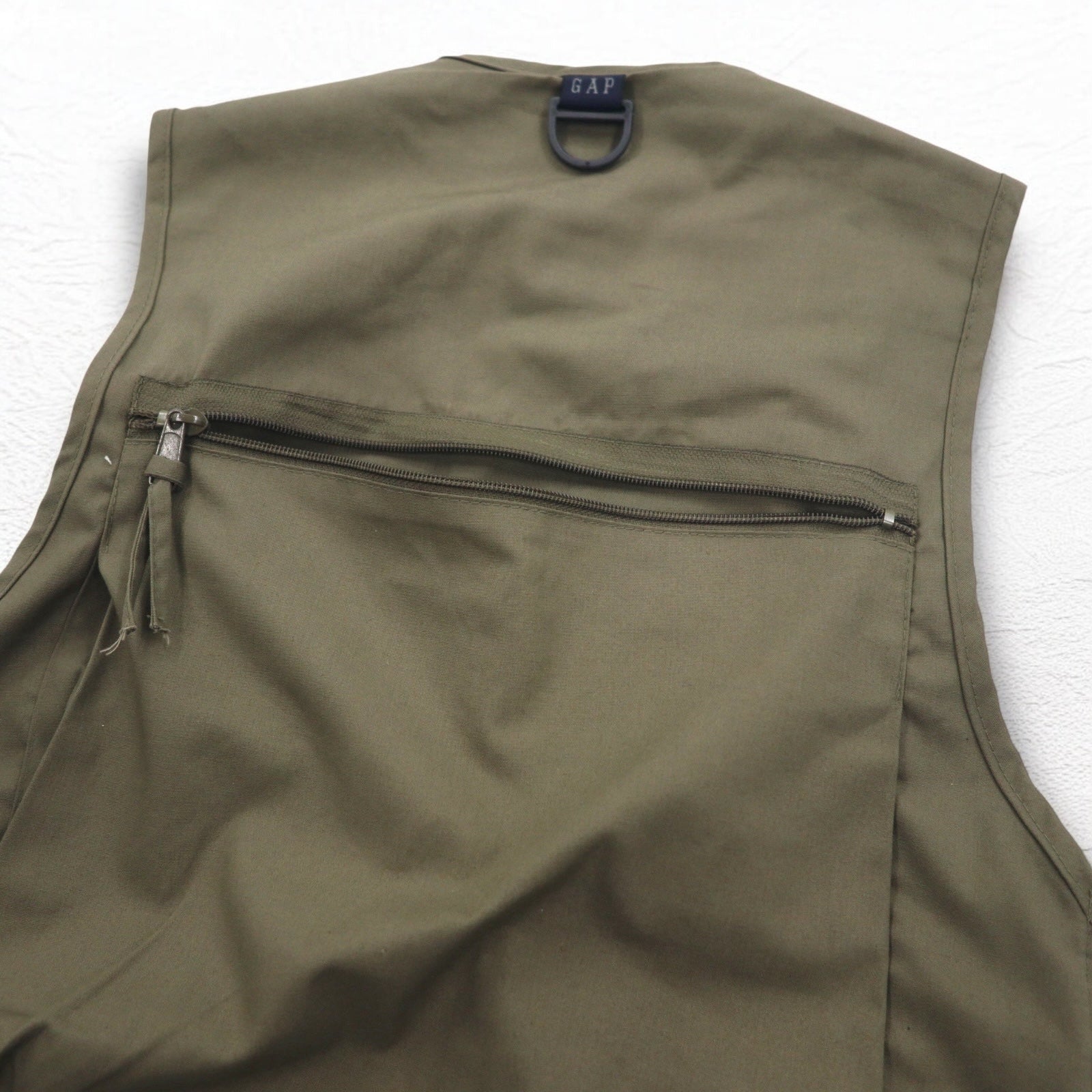 GAP 90s Vintage Gap Fishing Vest M Khaki Utility Pocket – 日本然リトテ