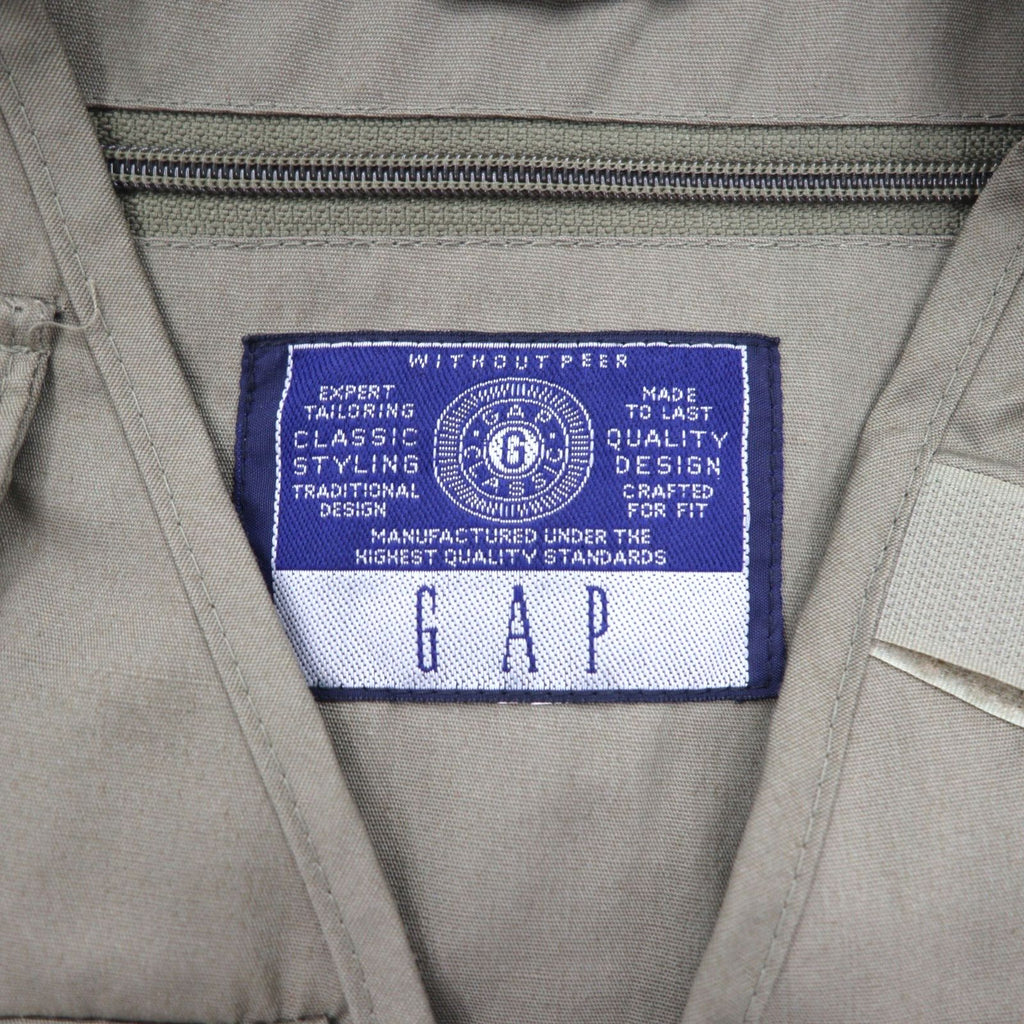GAP 90s Old Gap Fishing Vest M Khaki Utility Pocket