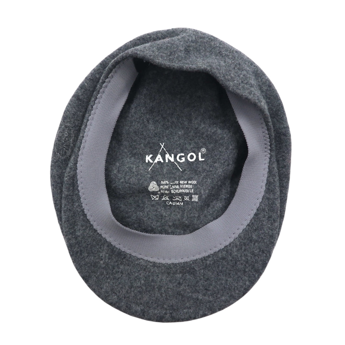 KANGOL ハンチング キャップ L グレー ウール 0258