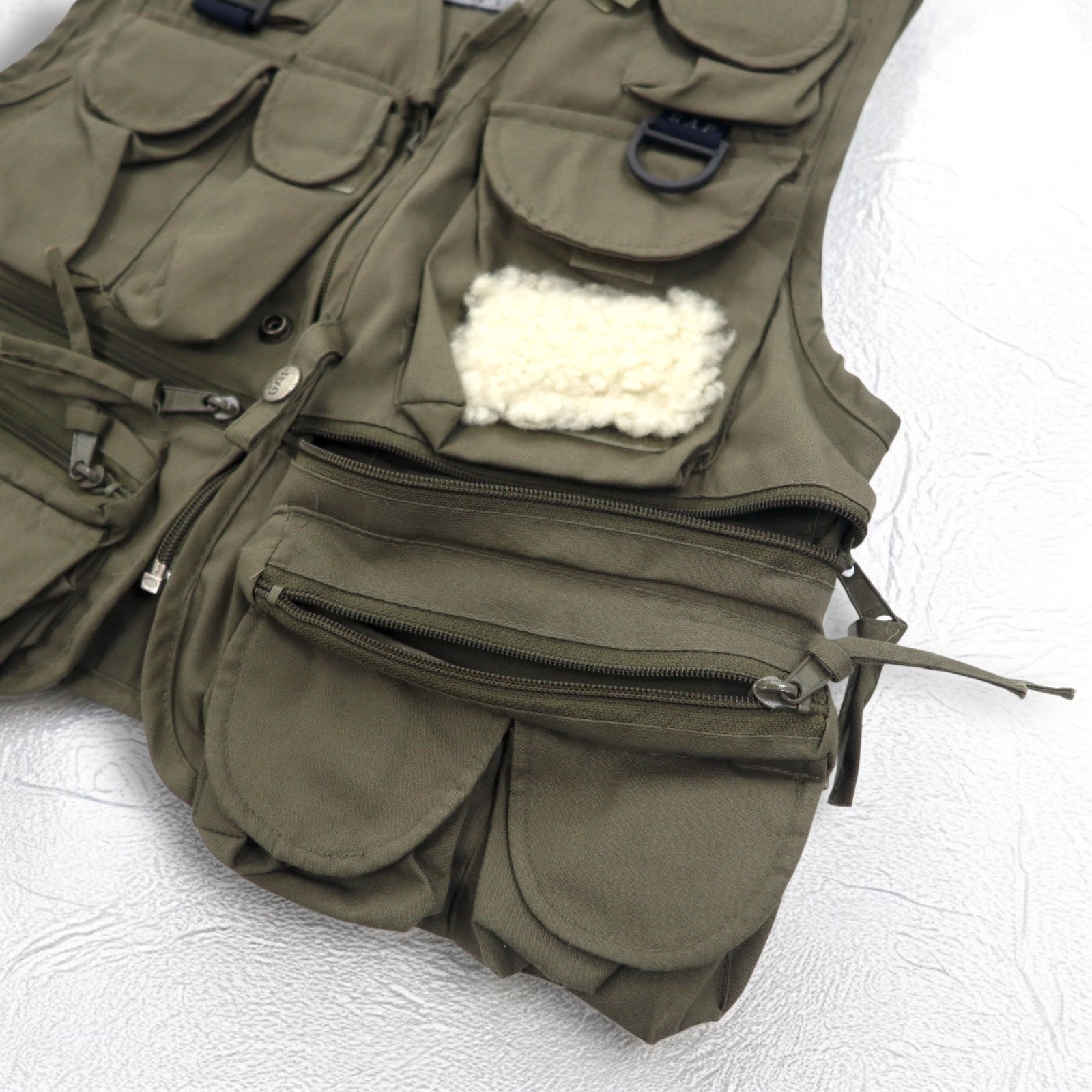 GAP 90s Vintage Gap Fishing Vest M Khaki Utility Pocket – 日本然リトテ