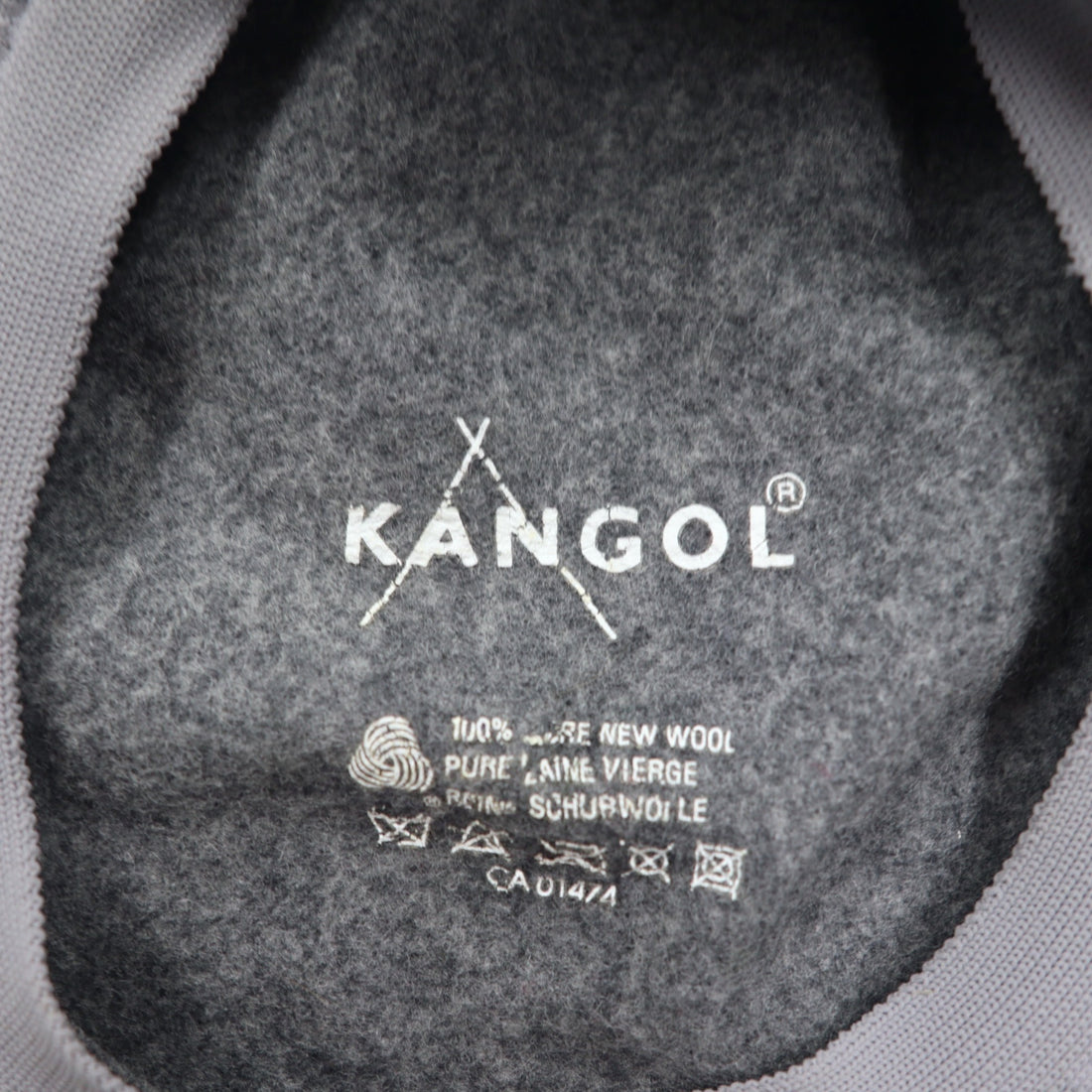 KANGOL ハンチング キャップ L グレー ウール 0258