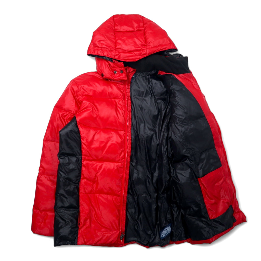 Polo by Ralph Lauren 90s Big Pony Down Jacket, Medium, Red, Nylon, Detachable Hood