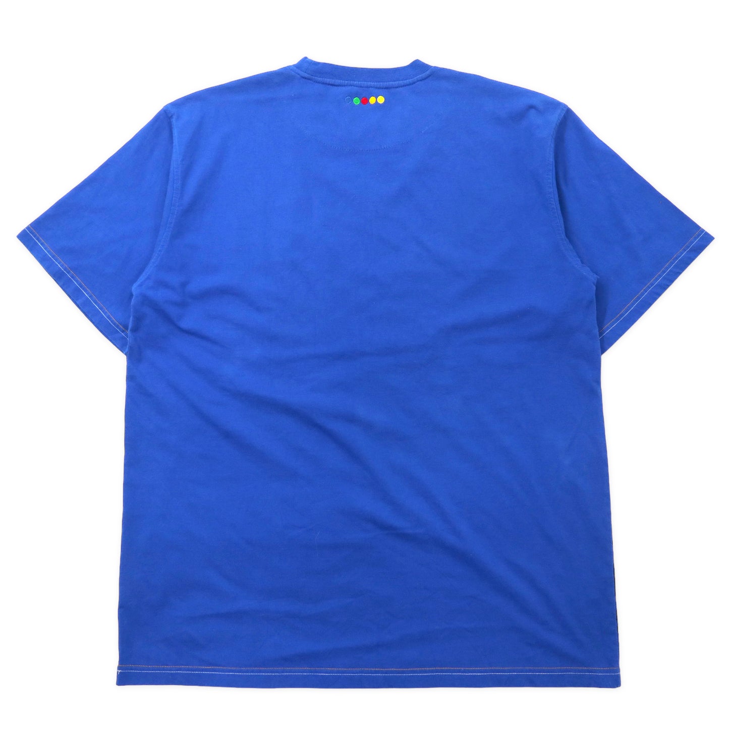 COOGI アニマル刺繍 Tシャツ 3XL ブルー コットン 総柄 ビッグサイズ