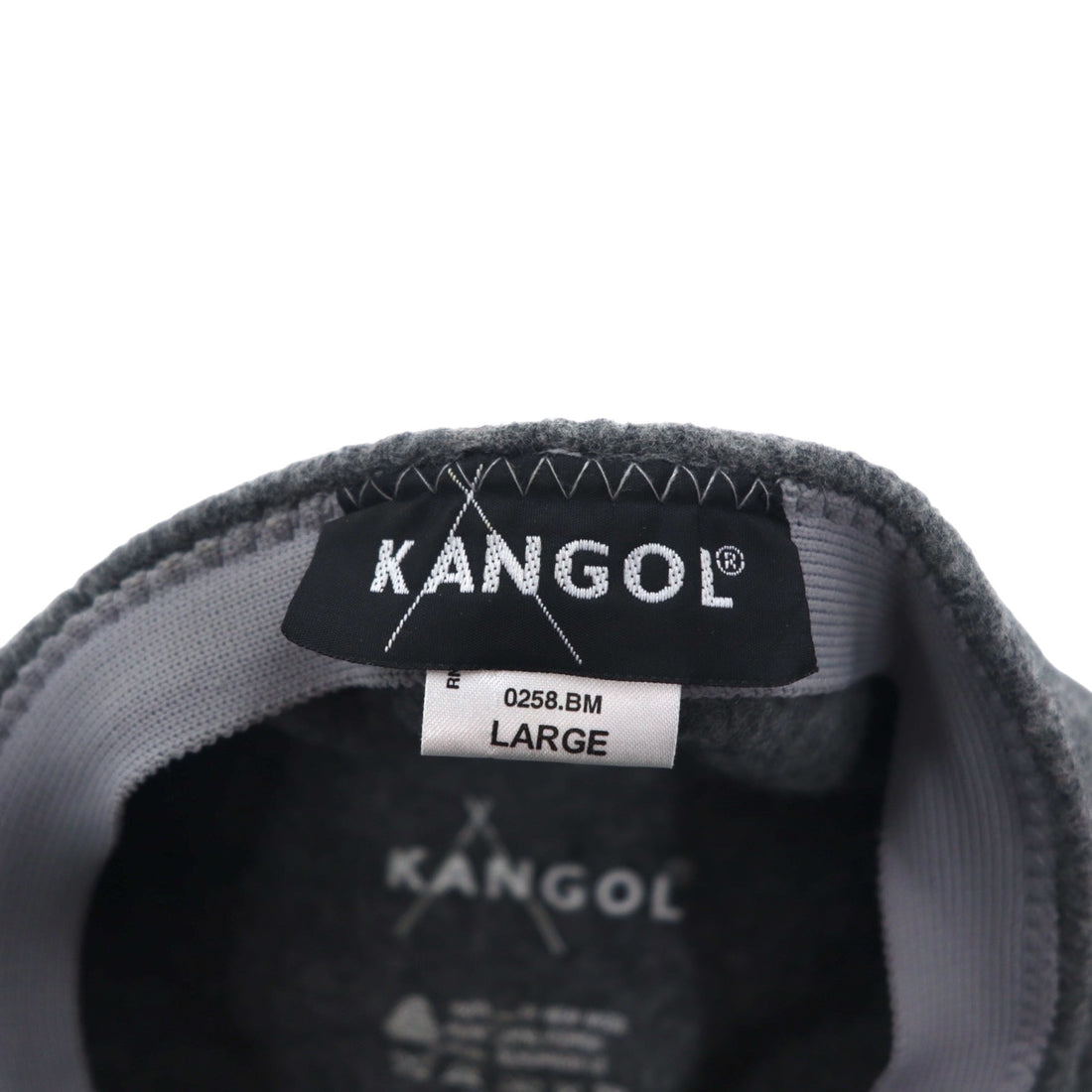 KANGOL ハンチング キャップ L グレー ウール 0258