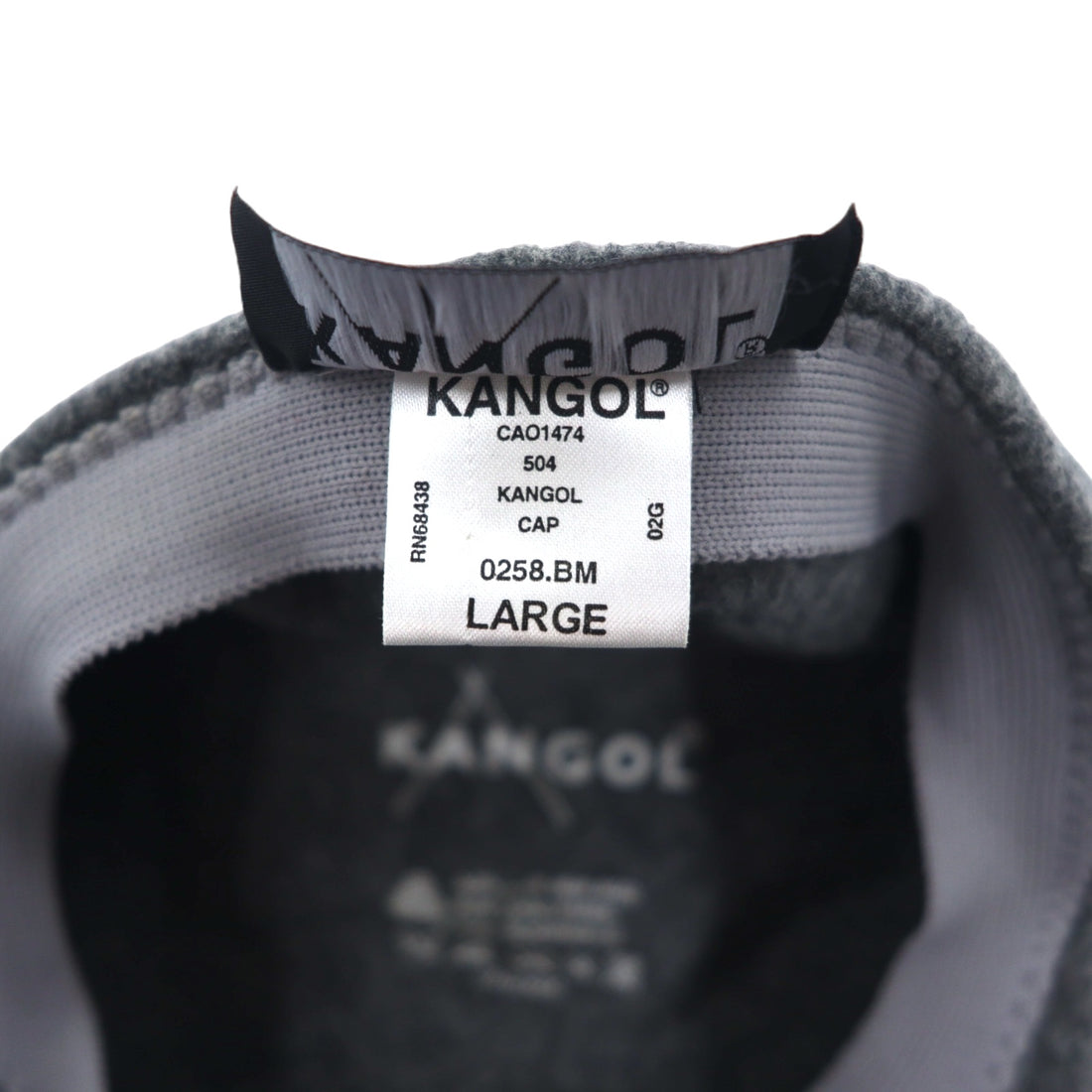 KANGOL ハンチング キャップ L グレー ウール 0258