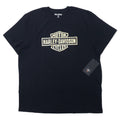 日本然リトテ-古着オンライン-HARLEY DAVIDSON ロゴプリント Tシャツ XL ブラック コットン TEE-KNIT 96101-21VM 未使用品-Harley Davidson Logo Print T-SHIRT XL Black Cotton TEE-KNIT 96101-21VM Unused