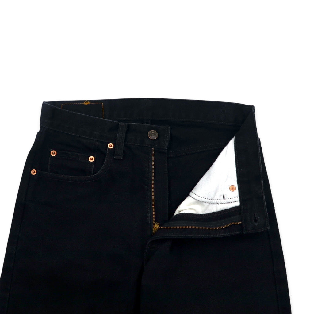 Levi's Euro Levi's 615 Black Denim Pants Medium Zipper Fly 615-0285