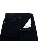 Levi's Euro Levi's 615 Black Denim Pants Medium Zipper Fly 615-0285