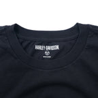 HARLEY DAVIDSON Logo Print T-shirt XL Black Cotton TEE-KNIT 96101-21VM Unused item