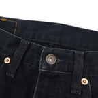 Levi's Euro Levi's 615 Black Denim Pants Medium Zipper Fly 615-0285