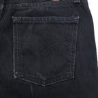 Levi's Euro Levi's 615 Black Denim Pants Medium Zipper Fly 615-0285