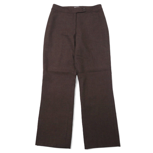 日本然リトテ-古着オンライン-PENDLETON USA製 90年代 フレア スラックスパンツ 6P ブラウン ヴァージンウール-PENDLETON USA Made 90's Flare Slacks Pants 6P Brown Virgin Wool