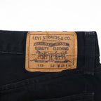 Levi's Euro Levi's 615 Black Denim Pants Medium Zipper Fly 615-0285