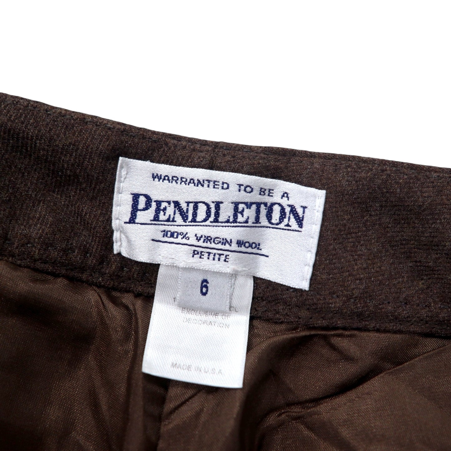 PENDLETON USA製 90年代 フレア スラックスパンツ 6P ブラウン ヴァージンウール