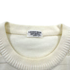 Vintage 90s Japan Made Street Sweater LESHURON SPORTS UOMO 刺繍 ニット セーター XL ホワイト