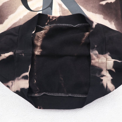 Calvin Klein 90年代 USA製 CKロゴ スウェット L ブラック コットン タイダイ ブリーチ