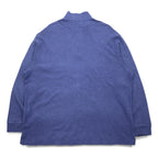 POLO RALPH LAUREN Half-Zip Sweatshirt 2XL Blue ESTATE RIB Small Pony Embroidery
