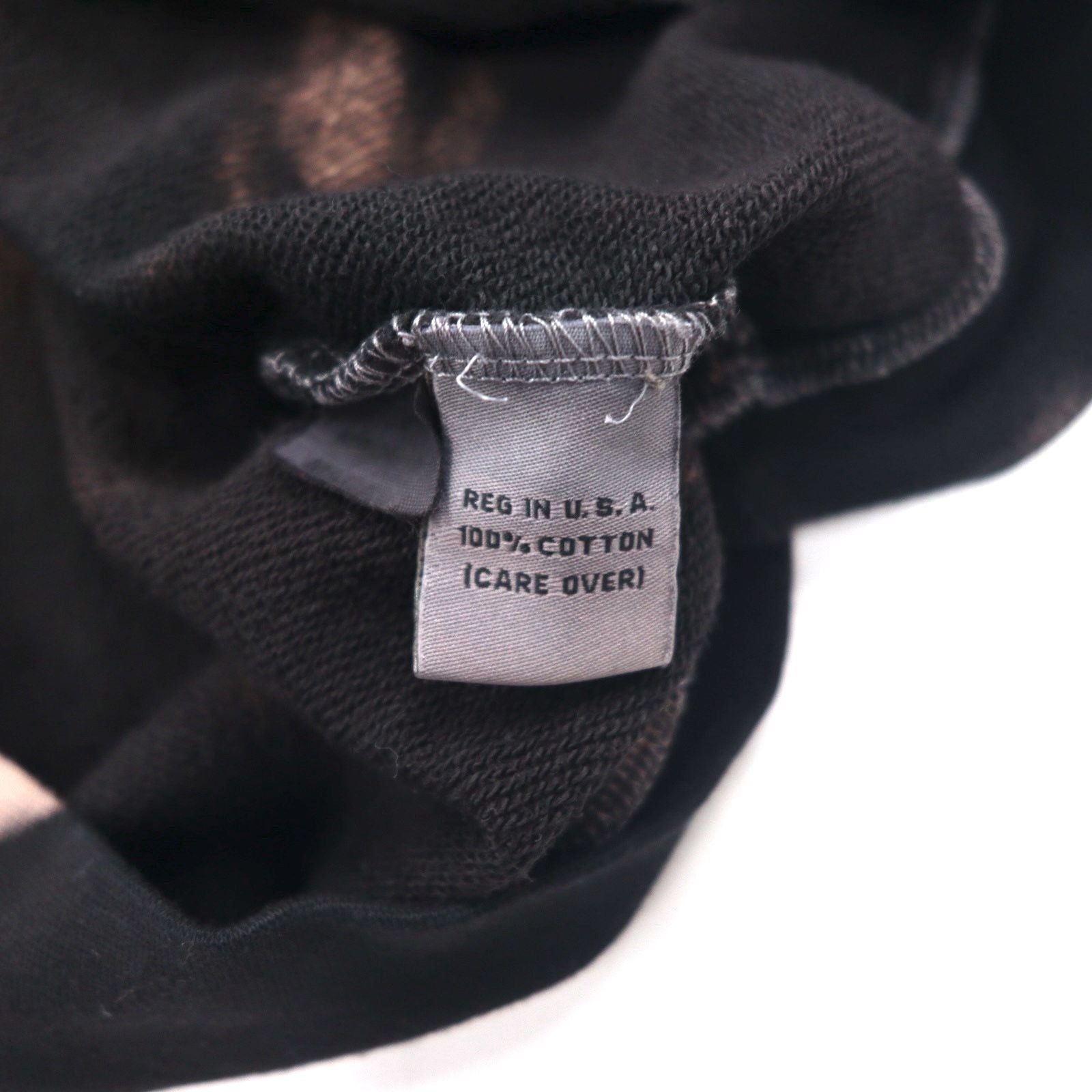 Calvin Klein 90年代 USA製 CKロゴ スウェット L ブラック コットン タイダイ ブリーチ