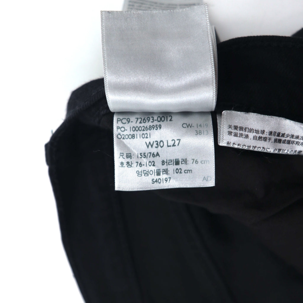 LEVI'S PREMIUM トルコ製 ハイウエスト アンクル デニムパンツ 30 ブラック コットン ビッグE RIBCAGE STRAIGHT ANKLE BLACK HEART 72693-0012