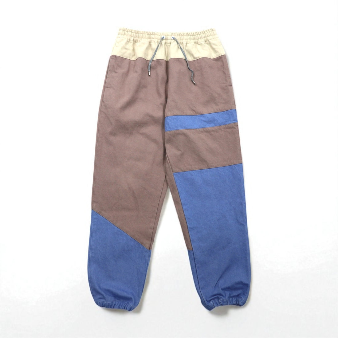 SEVEN BY SEVEN Patchwork Denim Easy Pants, Size S, Crazy Pattern, 800-4240064