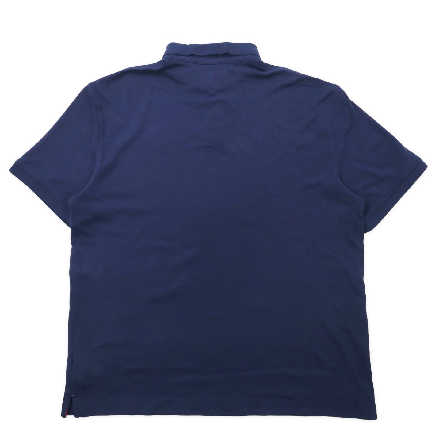 TOMMY HILFIGER ポロシャツ XXL ネイビー コットン ワンポイントロゴ ビッグサイズ