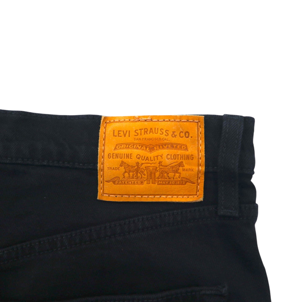 LEVI'S PREMIUM トルコ製 ハイウエスト アンクル デニムパンツ 30 ブラック コットン ビッグE RIBCAGE STRAIGHT ANKLE BLACK HEART 72693-0012