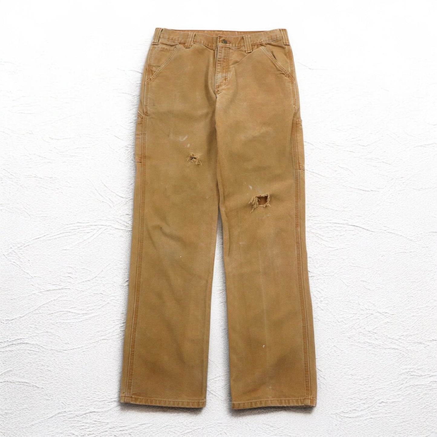 carhartt ダック ワークパンツ M ベージュ コットン ニカラグア製