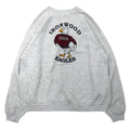 日本然リトテ-古着オンライン-Hanes USA製 90年代 ACTIVEWEAR フットボール プリント スウェット XL グレー コットン IRON WOOD EAGLES-HANES USA MADE 90's ActiveWear Football Print Sweatshirt XL Gray Cotton IRON WOOD EAGLES