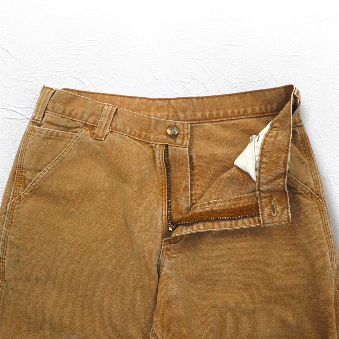 carhartt ダック ワークパンツ M ベージュ コットン ニカラグア製