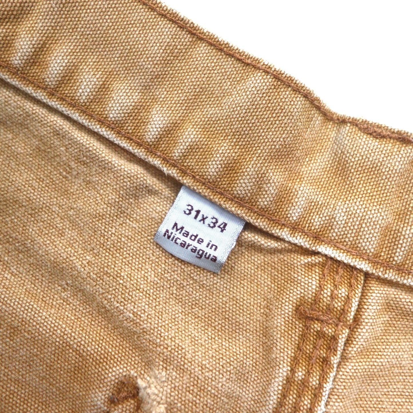 carhartt ダック ワークパンツ M ベージュ コットン ニカラグア製