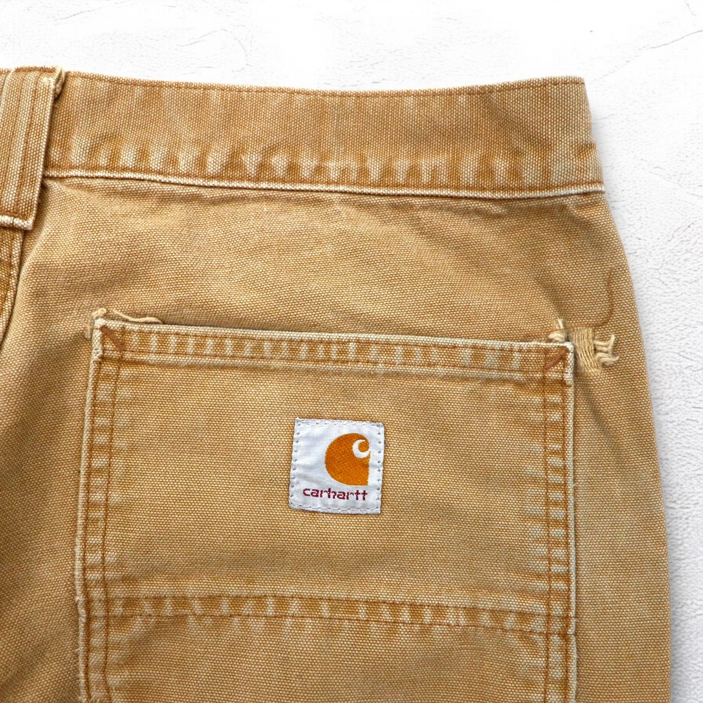 carhartt ダック ワークパンツ M ベージュ コットン ニカラグア製