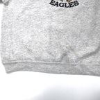 Hanes USA 90's ACTIVEWEAR Football Print Sweatshirt XL Gray Cotton IRON WOOD EAGLES