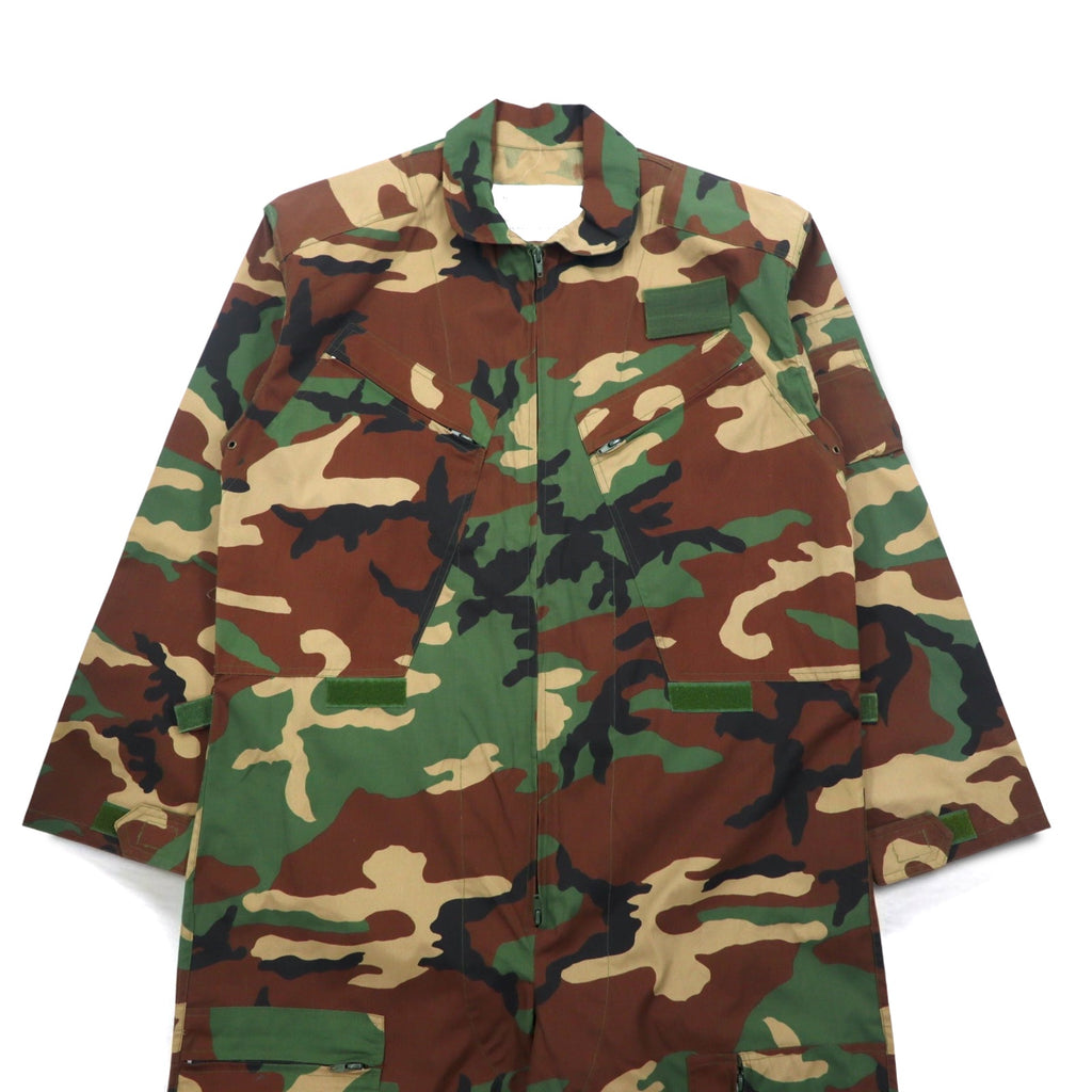 USAF US Military Flight Suit All-in-One Jumpsuit L Khaki Camouflage Military 459-63-7125 ROTHCO