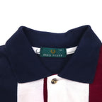 FRED PERRY Polo Shirt, Size M, Multicolor Striped Cotton, Pique, with Embroidered Logo