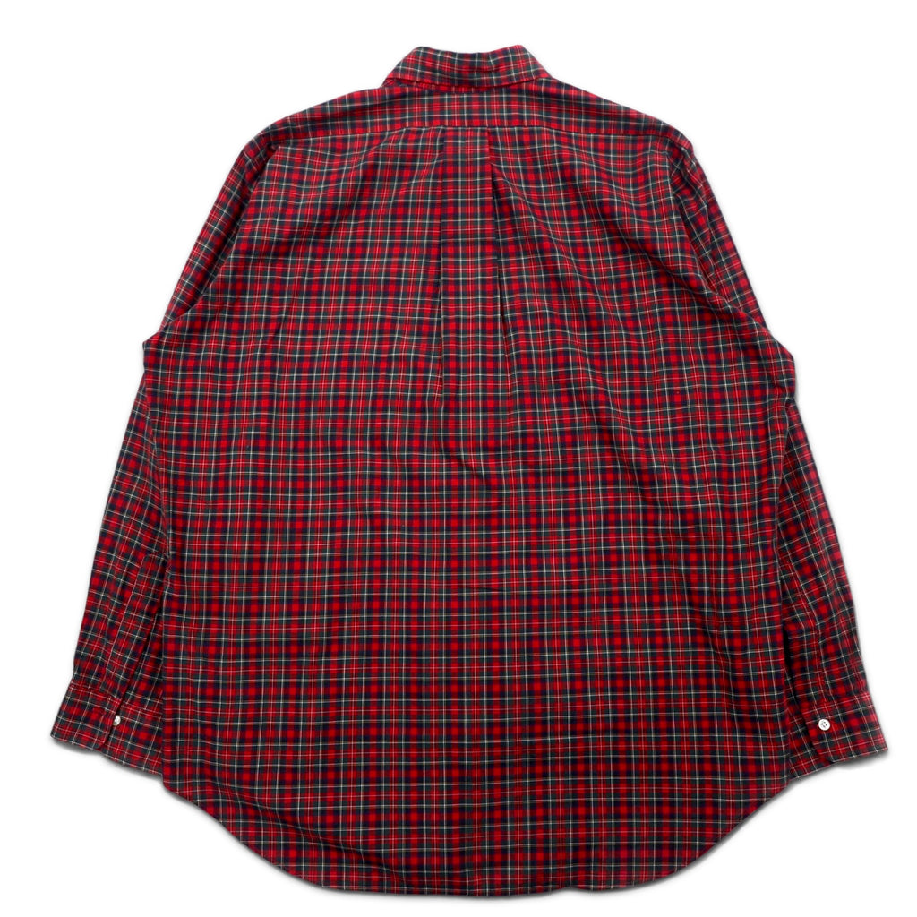 Brooks Brothers USA Tartan Check Button Down Shirt, XL, Red, Cotton