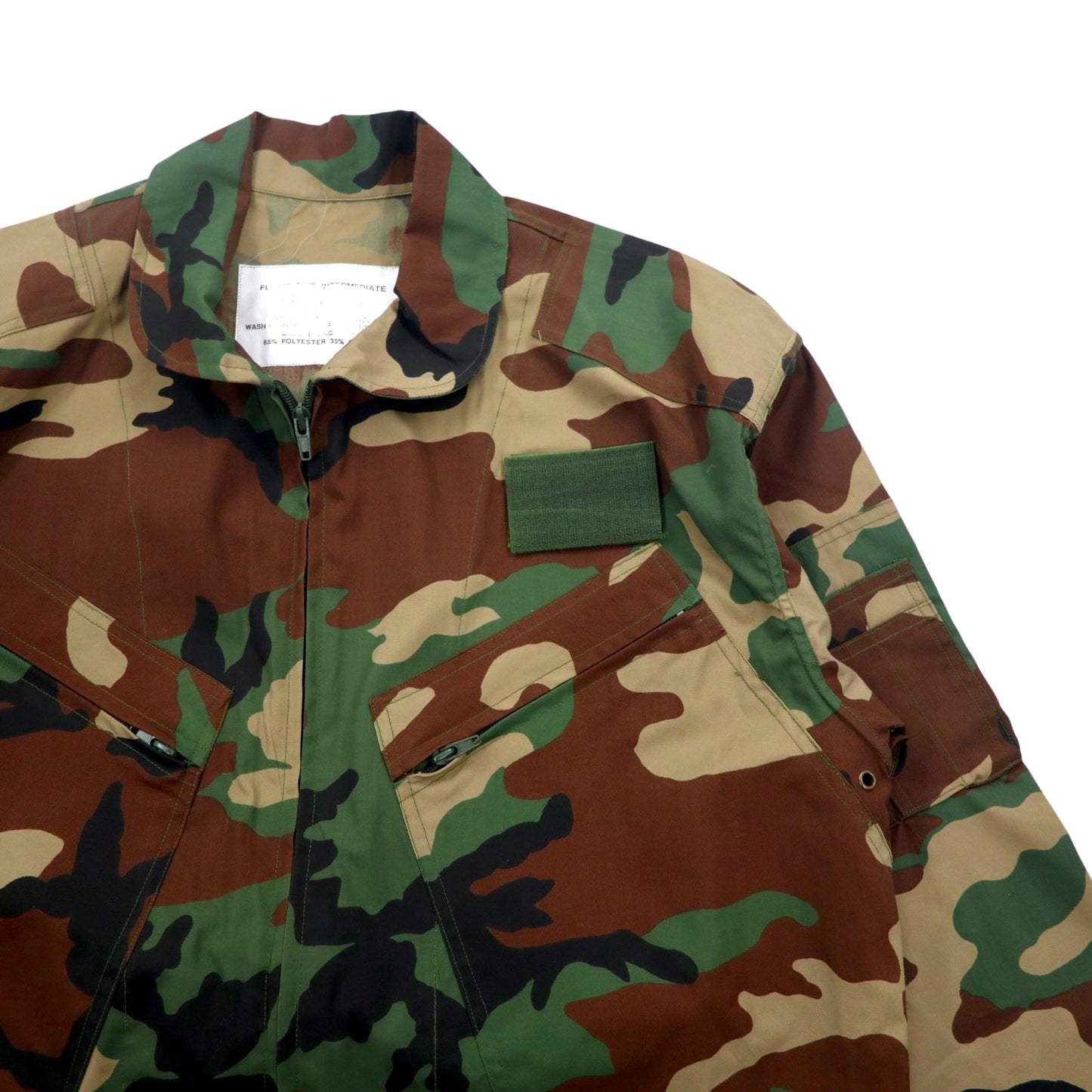 USAF US Military Flight Suit All-in-One Jumpsuit L Khaki Camouflage Military 459-63-7125 ROTHCO